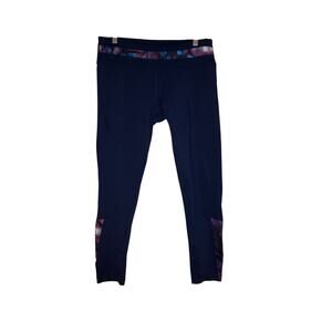 90 Degrees by reflex navy blue fleece lined leggings size XL